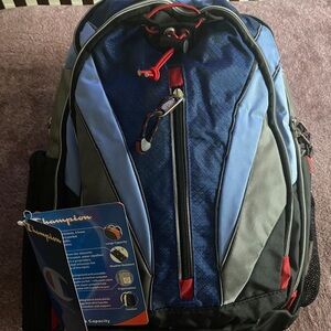 Champion Blue and Black Backpack